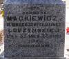 Grave of Bernard Mackiewicz, died in 1892